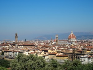 Blick auf Florenz von dem Piazzale Michelangelo