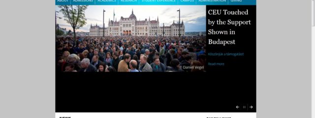 CEU Homepage; 13 April 2017