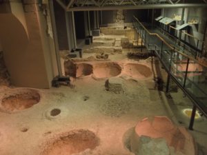Antike römische Kelterei und Weinhandlung, Ausgrabungen - stadtgeschichtliches Museum Barcelona; Foto: Wolfgang Schmale